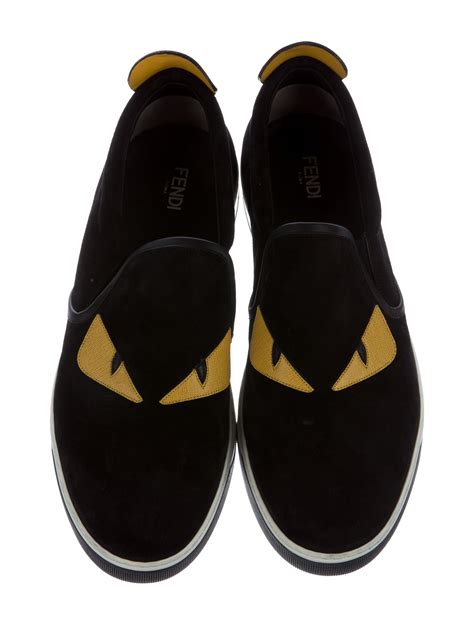 fendi shoes that look like socks|Fendi monster slip on sneakers.